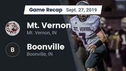 Recap: Mt. Vernon  vs. Boonville  2019