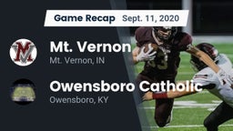 Recap: Mt. Vernon  vs. Owensboro Catholic  2020