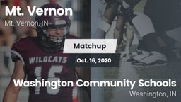 Matchup: Mt. Vernon High vs. Washington Community Schools 2020