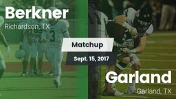 Matchup: Berkner  vs. Garland  2017