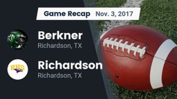 Recap: Berkner  vs. Richardson  2017