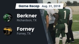 Recap: Berkner  vs. Forney  2018