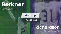 Matchup: Berkner  vs. Richardson  2018