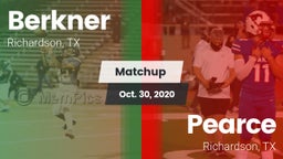 Matchup: Berkner  vs. Pearce  2020