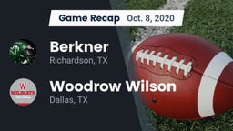 Recap: Berkner  vs. Woodrow Wilson  2020