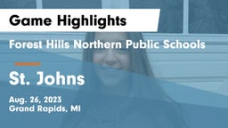 Forest Hills Northern Public Schools vs St. Johns  Game Highlights - Aug. 26, 2023