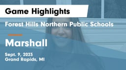 Forest Hills Northern Public Schools vs Marshall  Game Highlights - Sept. 9, 2023