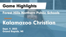 Forest Hills Northern Public Schools vs Kalamazoo Christian  Game Highlights - Sept. 9, 2023