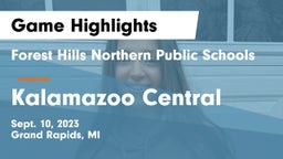 Forest Hills Northern Public Schools vs Kalamazoo Central  Game Highlights - Sept. 10, 2023