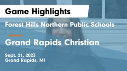 Forest Hills Northern Public Schools vs Grand Rapids Christian  Game Highlights - Sept. 21, 2023