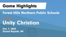 Forest Hills Northern Public Schools vs Unity Christian  Game Highlights - Oct. 7, 2023