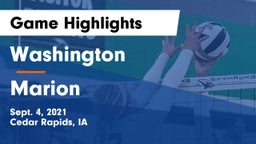 Washington  vs Marion  Game Highlights - Sept. 4, 2021