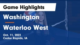 Washington  vs Waterloo West  Game Highlights - Oct. 11, 2022