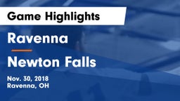 Ravenna  vs Newton Falls Game Highlights - Nov. 30, 2018