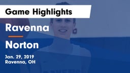 Ravenna  vs Norton  Game Highlights - Jan. 29, 2019