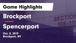 Brockport  vs Spencerport  Game Highlights - Oct. 8, 2019