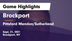 Brockport  vs Pittsford Mendon/Sutherland Game Highlights - Sept. 21, 2021