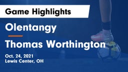 Olentangy  vs Thomas Worthington  Game Highlights - Oct. 24, 2021
