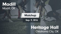 Matchup: Madill  vs. Heritage Hall  2016