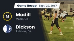Recap: Madill  vs. Dickson  2017