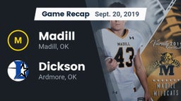 Recap: Madill  vs. Dickson  2019