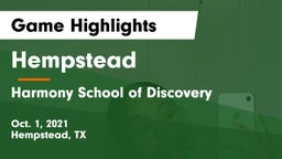 Hempstead  vs Harmony School of Discovery Game Highlights - Oct. 1, 2021