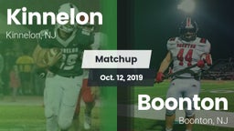 Matchup: Kinnelon  vs. Boonton  2019