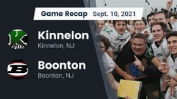 Recap: Kinnelon  vs. Boonton  2021