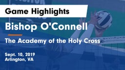 Bishop O'Connell  vs The Academy of the Holy Cross Game Highlights - Sept. 10, 2019