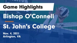 Bishop O'Connell  vs St. John's College  Game Highlights - Nov. 4, 2021
