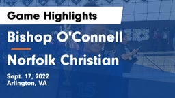 Bishop O'Connell  vs Norfolk Christian  Game Highlights - Sept. 17, 2022