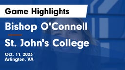 Bishop O'Connell  vs St. John's College  Game Highlights - Oct. 11, 2023