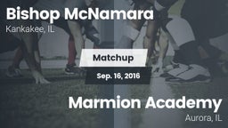 Matchup: Bishop McNamara vs. Marmion Academy  2016