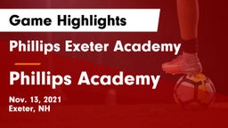 Phillips Exeter Academy  vs Phillips Academy Game Highlights - Nov. 13, 2021