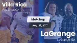 Matchup: Villa Rica vs. LaGrange  2017