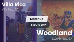 Matchup: Villa Rica vs. Woodland  2017