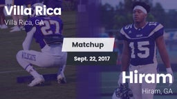 Matchup: Villa Rica vs. Hiram  2017