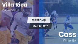 Matchup: Villa Rica vs. Cass  2017