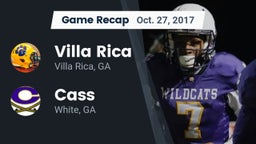 Recap: Villa Rica  vs. Cass  2017
