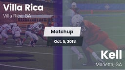 Matchup: Villa Rica vs. Kell  2018