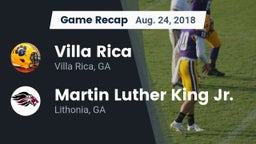 Recap: Villa Rica  vs. Martin Luther King Jr.  2018
