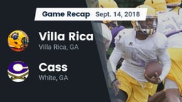 Recap: Villa Rica  vs. Cass  2018