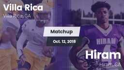 Matchup: Villa Rica vs. Hiram  2018