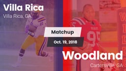 Matchup: Villa Rica vs. Woodland  2018