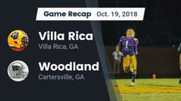Recap: Villa Rica  vs. Woodland  2018