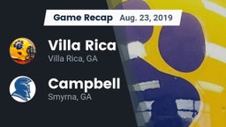Recap: Villa Rica  vs. Campbell  2019