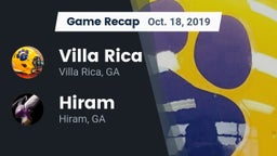 Recap: Villa Rica  vs. Hiram  2019