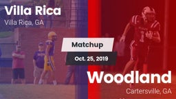 Matchup: Villa Rica vs. Woodland  2019