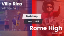 Matchup: Villa Rica vs. Rome High 2019