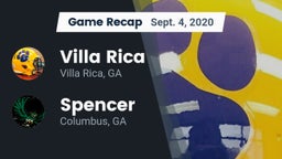 Recap: Villa Rica  vs. Spencer  2020